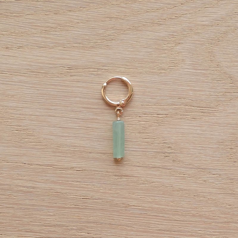 Elyn Earring - Aqua Green - Per unit