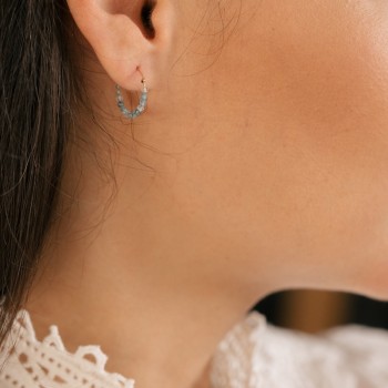 Boucles d'oreilles Muriel - Bleu