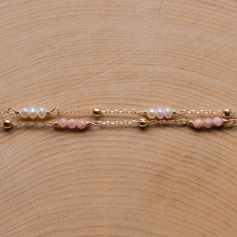 Bracelet Achille - Vieux Rose