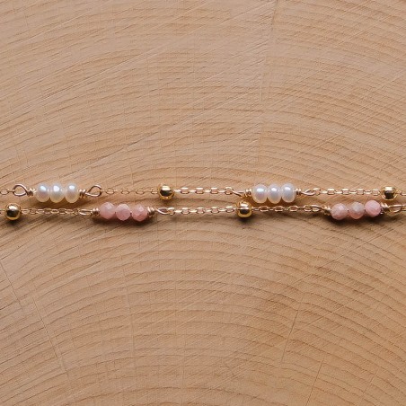 Bracelet Achille - Vieux Rose