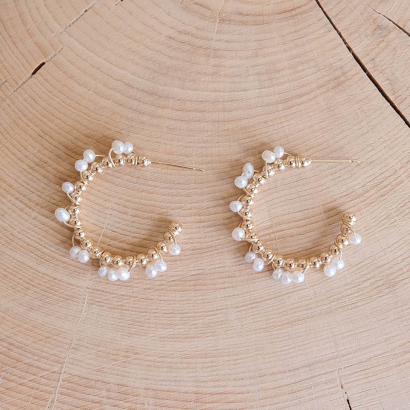 Boucles d'oreilles Salma - Blanc