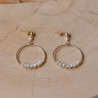 Boucles d'oreilles Salomé - Blanc