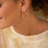 Boucle d'oreille Elyn - Orange - À l'unité