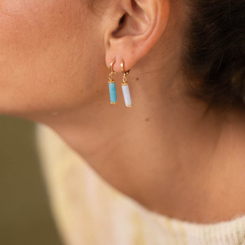 Elyn Earring - Light Blue - Per unit