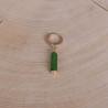 Boucle d'oreille Elyn  - Vert Aventurine - À l'unité