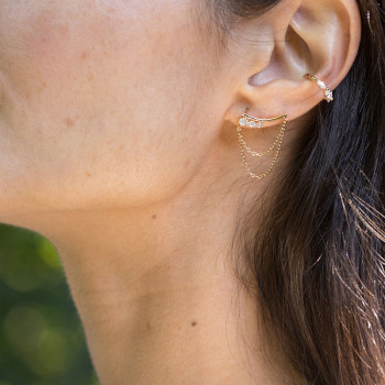 Boucles d'oreilles Adélie - Empierrées