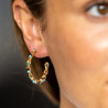 Boucles d'oreilles Marion - Turquoise