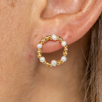 Boucles d'oreilles Orphée - Blanc