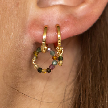 Boucles d'oreilles Primerose - Tourmaline