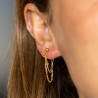 Cécilia double Earrings - Tourmaline