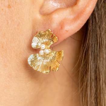 Boucles d'oreilles Victoire - Blanc