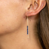 Boucles d'oreilles Antoine - Bleu Azur