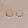 Boucles d'oreilles Mélodie - Blanc