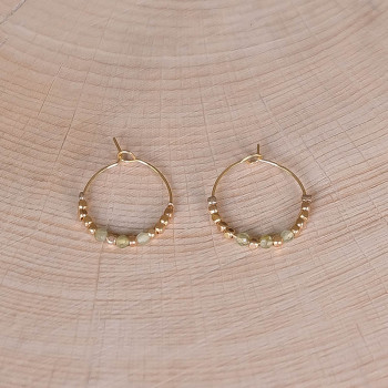 Mélodie Earrings - Olive