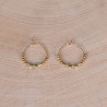 Boucles d'oreilles Mélodie - Olive