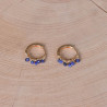 Boucles d'oreilles Zoé - Grand Modèle - Bleu Azur