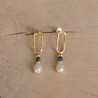 Boucles d'oreilles Roch - Bleu Azur