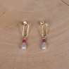 Roch Earrings - Red garnet