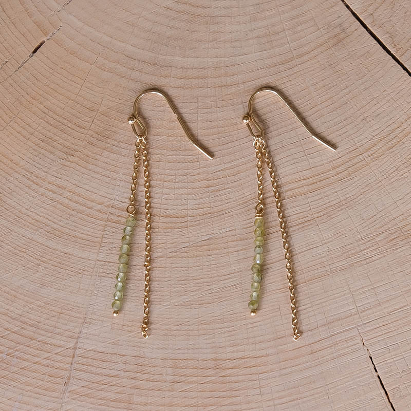 Antoine Earrings - Olive