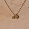 Albane Necklace - Personalized - 2 medals