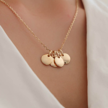 Albane Necklace - Personalized - 4 medals