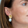 Boucles d'oreilles Magalie - Blanc