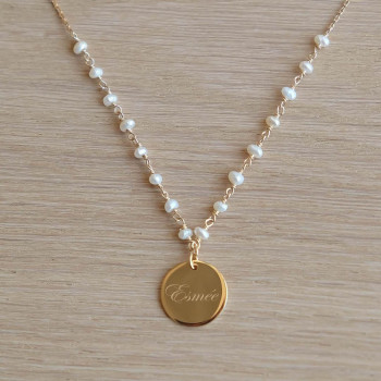 Collier Capucine- Blanc -...