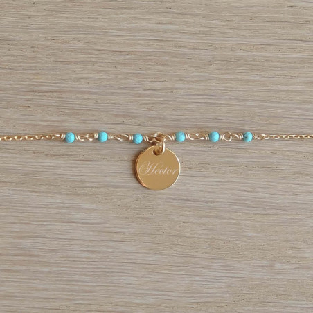 Capucine Bracelet - Turquoise - Personalized